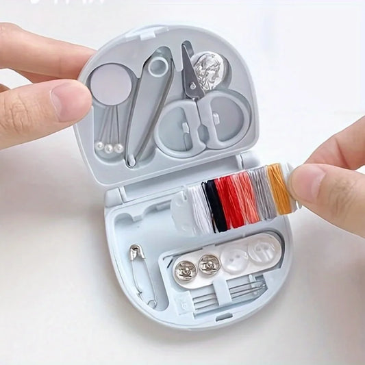 1-Sewing-Set, Portable Multifunctional Sewing Belt Storage Box