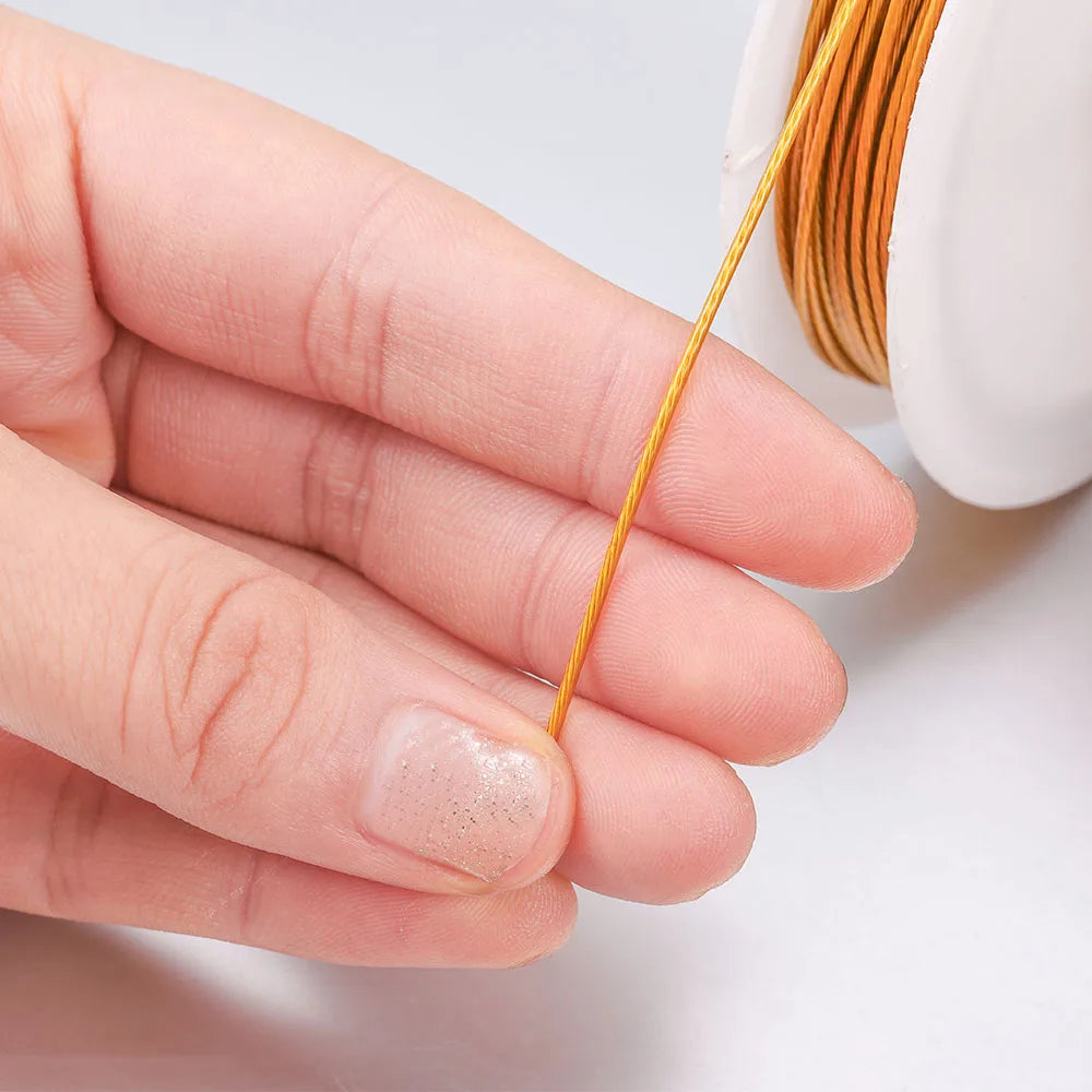 1 Roll/lots 0.3-1.0mm Resistant Stainless Wire Tiger Tail