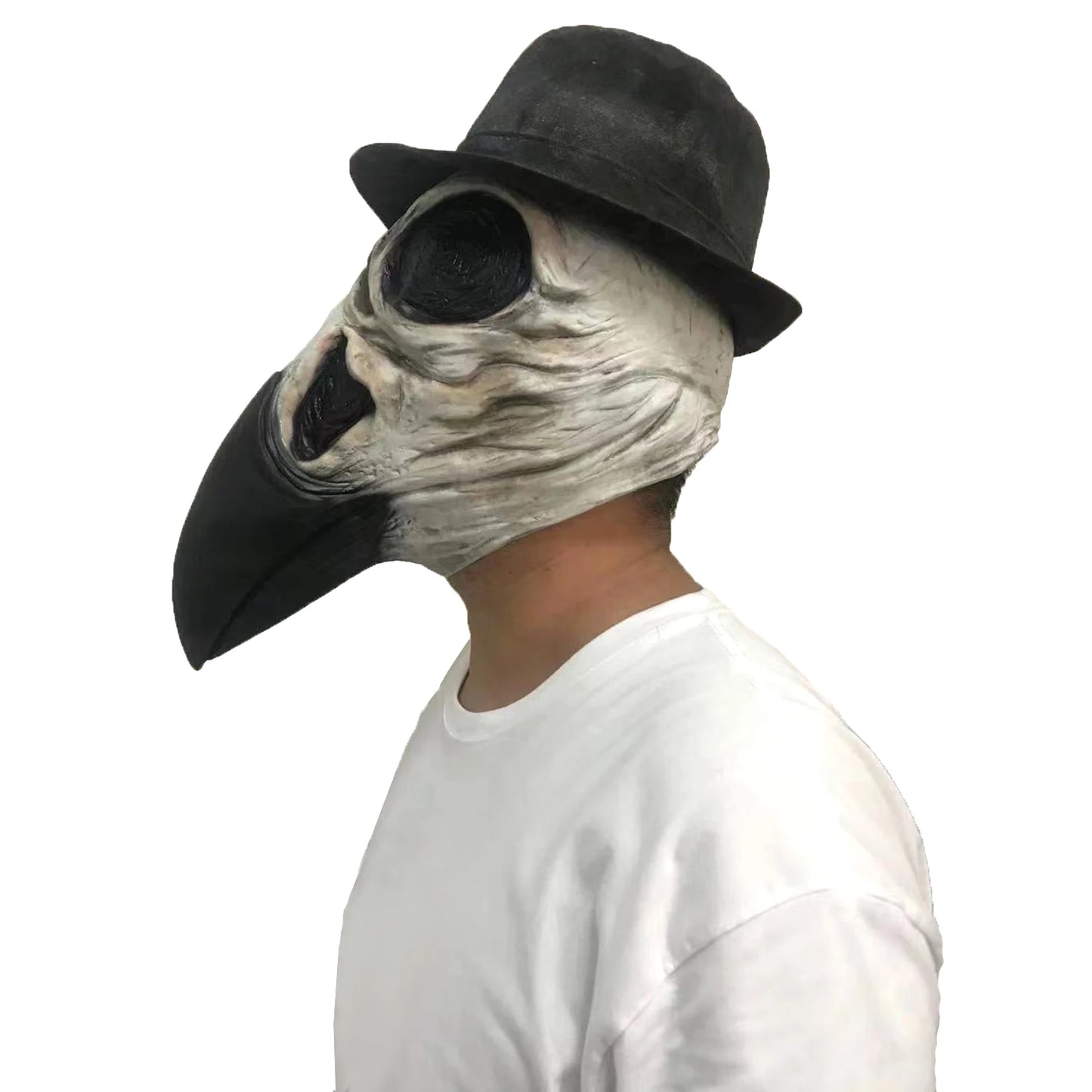 Crow Skull Mask Plague Doctor Mask Cosplay Bird Latex Masks Carnival Animal Masquerade Halloween Party