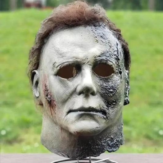Halloween Michael Myers Mask Scary Killer Full Head Props Knife