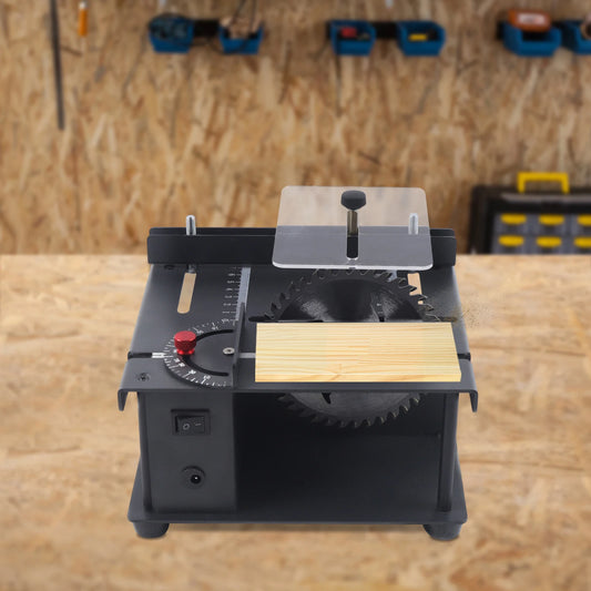 Black 200W Mini-Table Saw Multi-Functional Cutting Bench