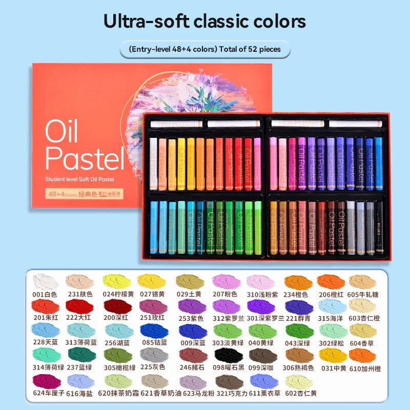 Artist Soft Oil Pastel Set 24/36/48 Colors Professional Painting