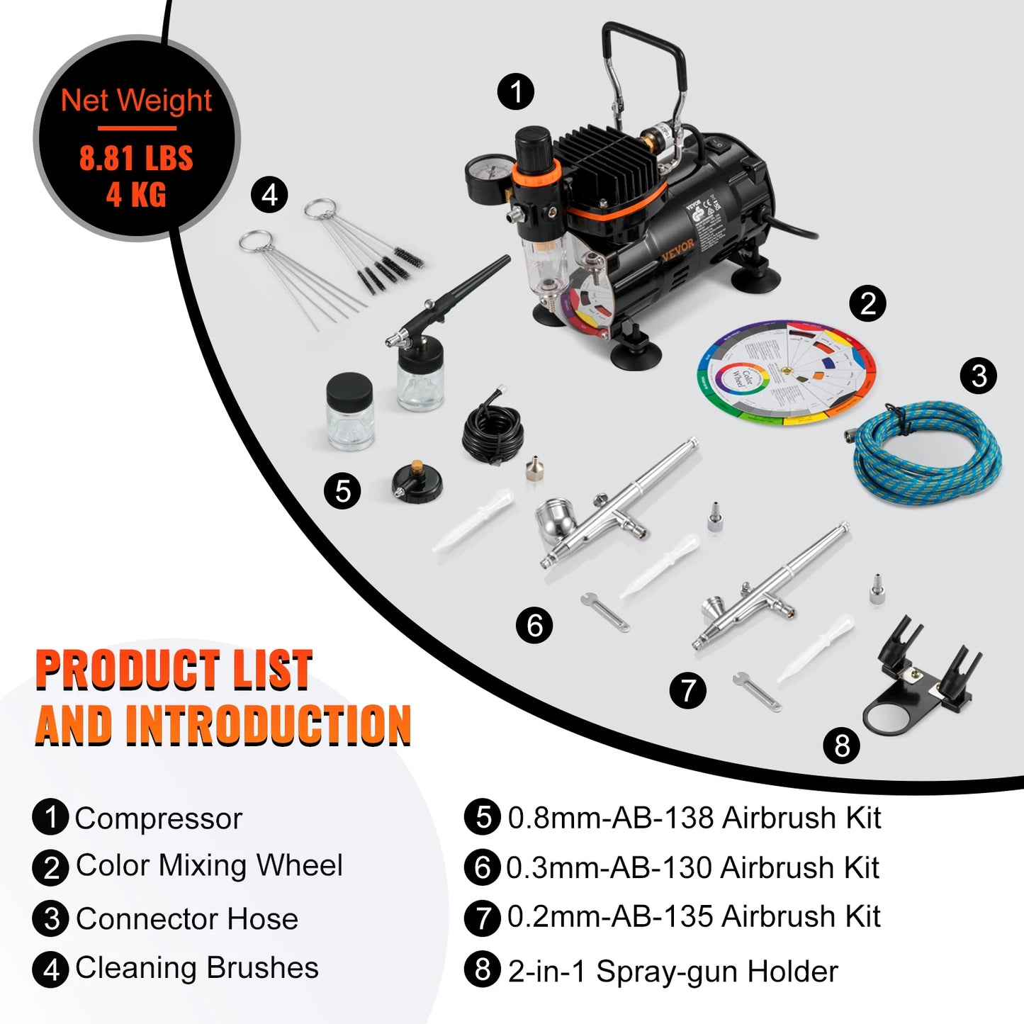 Professional Dual-Action Airbrush Compressor