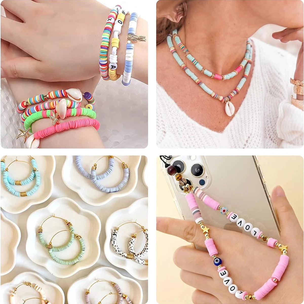 DIY Jewelry Accessories Rainbow Beads Kit