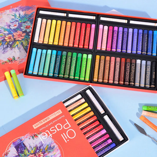 Artist Soft Oil Pastel Set 24/36/48 Colors Professional Painting