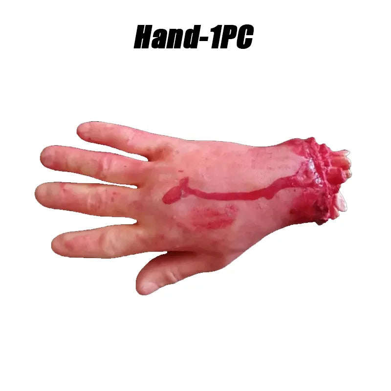 Halloween Body=Parts Scary Plastic Brain Organs Severed Hands Feet