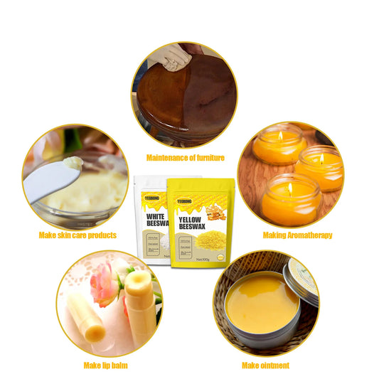 Organic Pure Beeswax Raw Material Lip-Balm Ointment