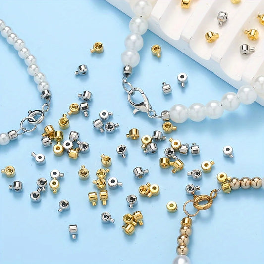 20pcs-3x4mm Bead Caps DIY Necklace & Bracelet Connectors