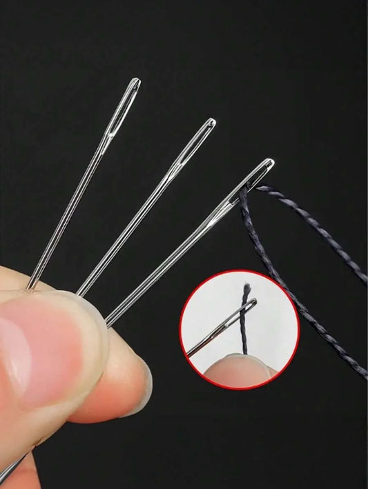 Big Eye Needle Bottle Set Of 18 Pieces Sewing Needles