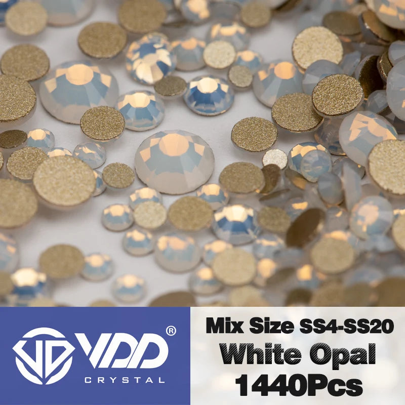 VDD SS4-SS20 Mix Size Clear Crystal FlatBack Rhinestones
