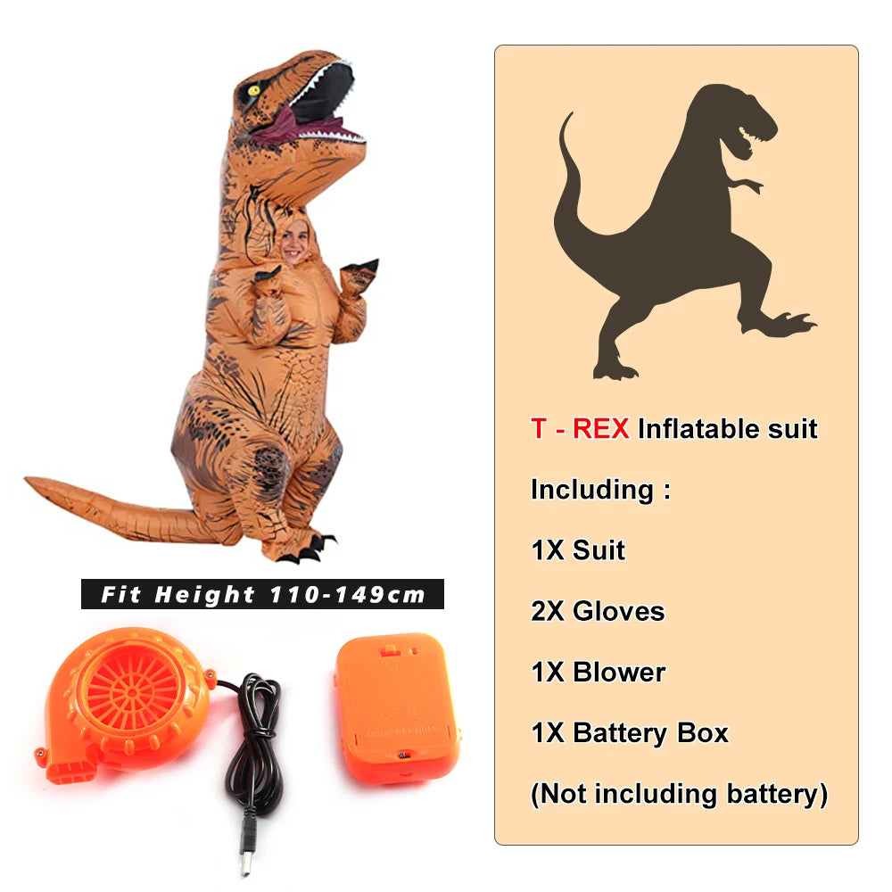 T-rex inflatable Tyrannosaurus Dinosaur Costume Child/Adult Role