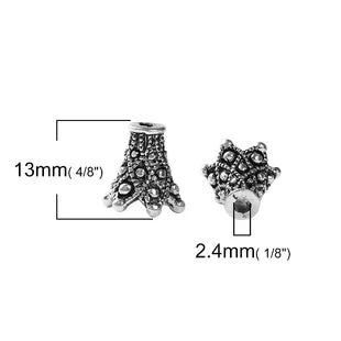 Doreen Box Zinc-Based Alloy Beads Caps