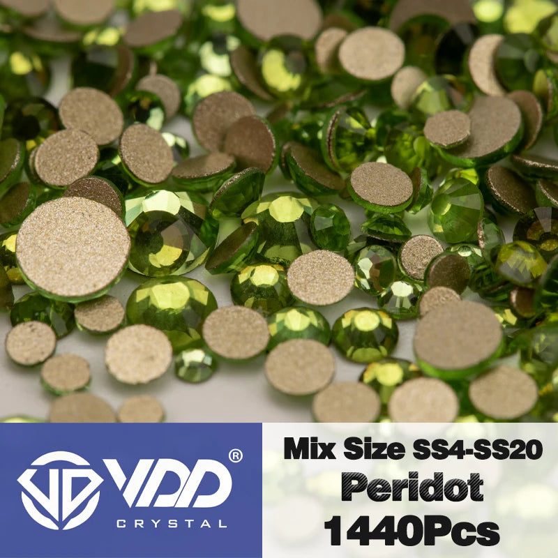 VDD SS4-SS20 Mix Size Clear Crystal FlatBack Rhinestones
