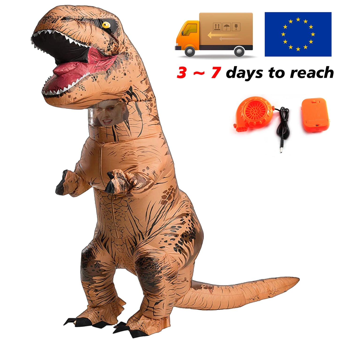 T-rex inflatable Tyrannosaurus Dinosaur Costume Child/Adult Role