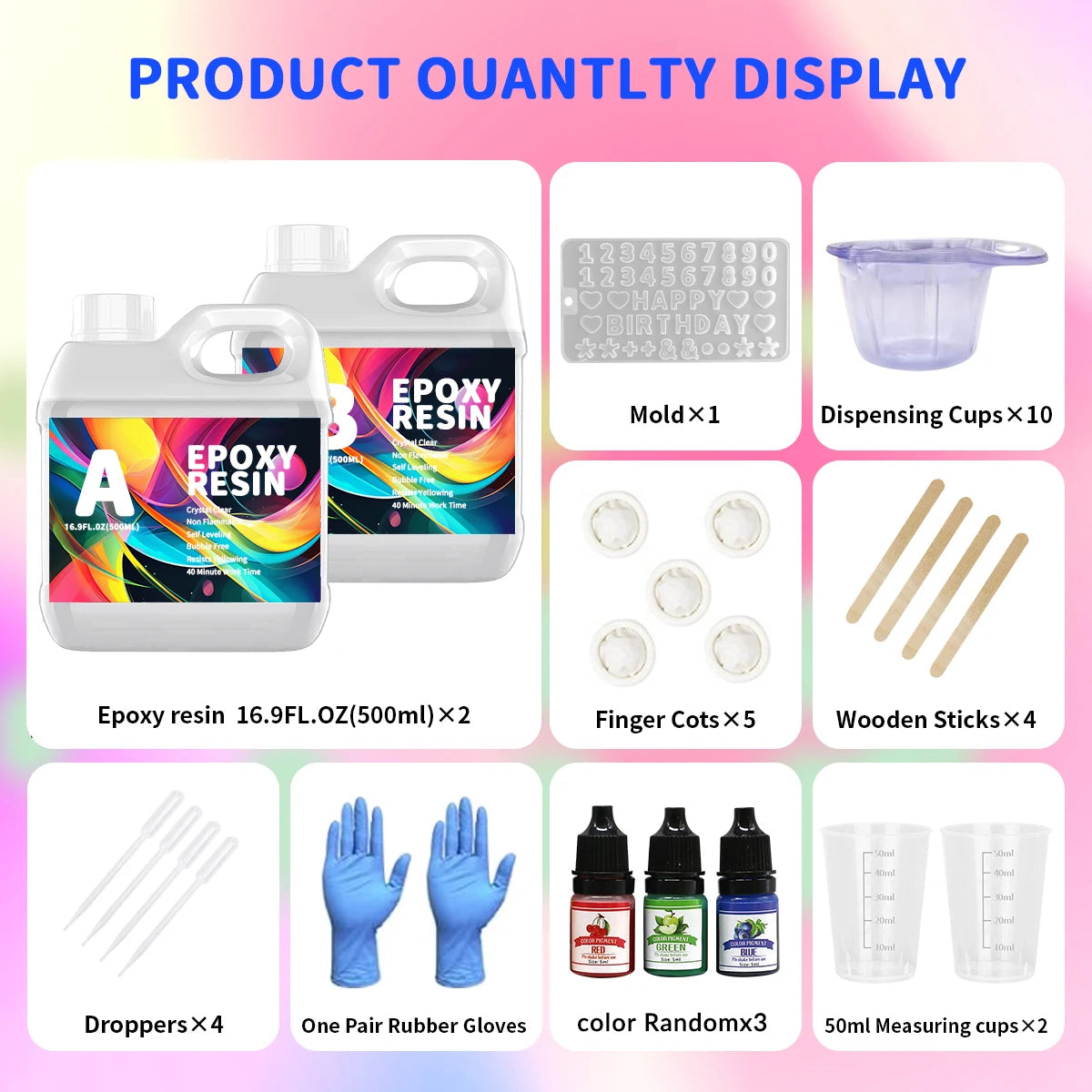 500ML Food Safe Epoxy Resin Set 1:1 Ratio