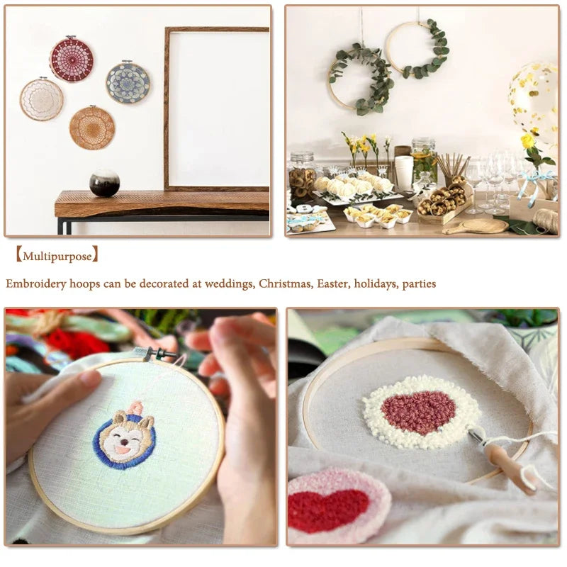 8/10/15/18/24/30/36cm Embroidery Hoops DIY Needlecraft Cross