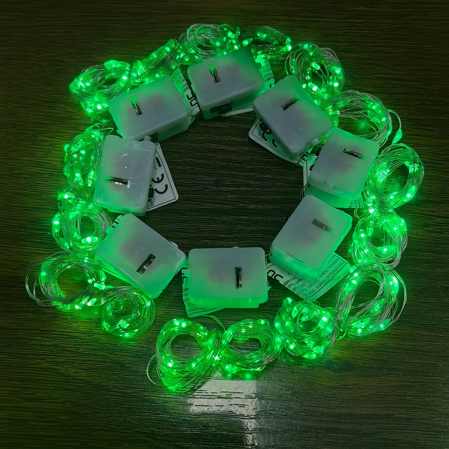8Pcs 8colors Fairy Lights String Button Battery Home Decor