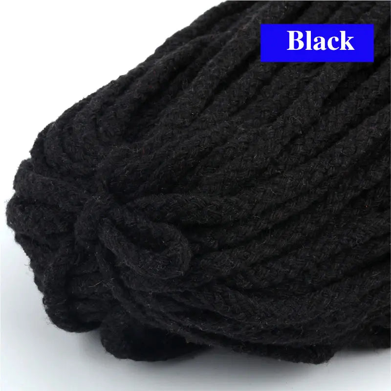 10/5Meters-5mm Colored Cotton Twisted Rope DIY Craft