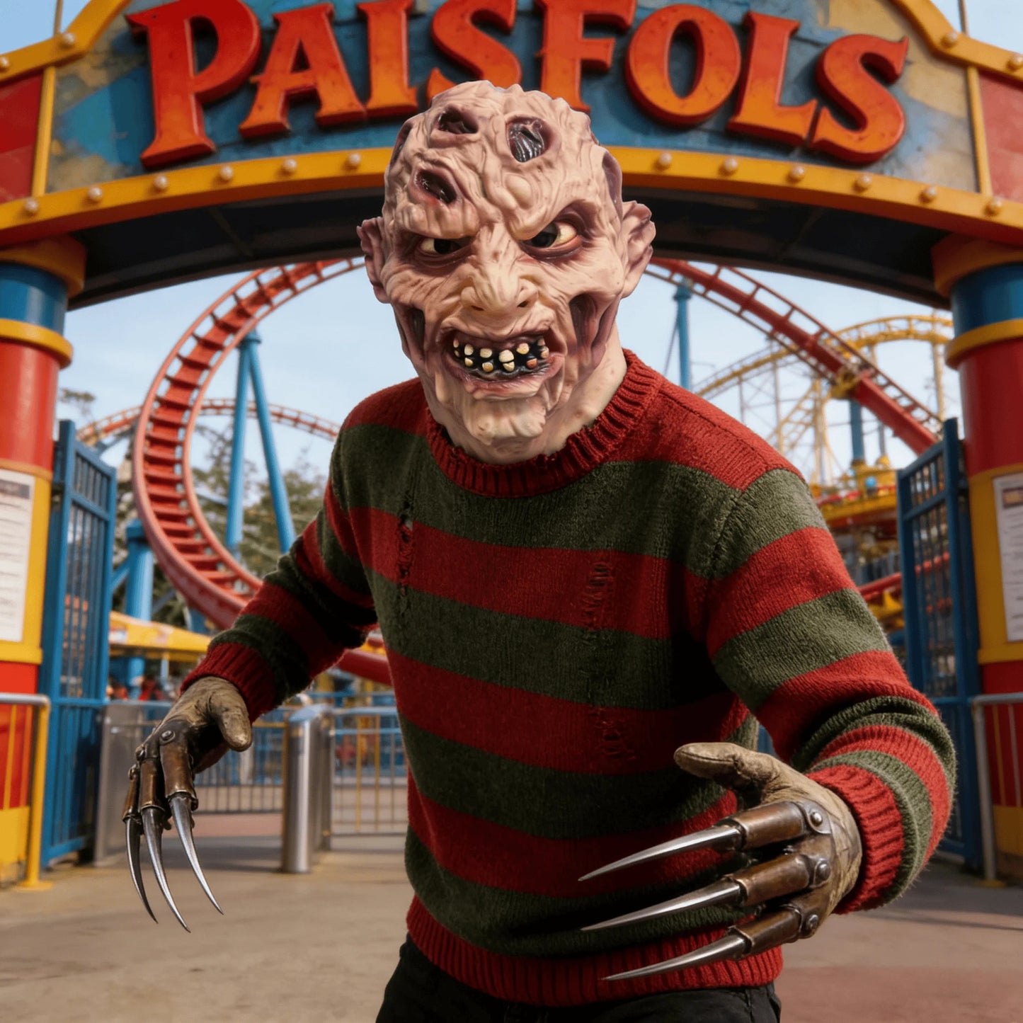 Scary Burned Zombie Style Latex Mask – Freddy Krueger