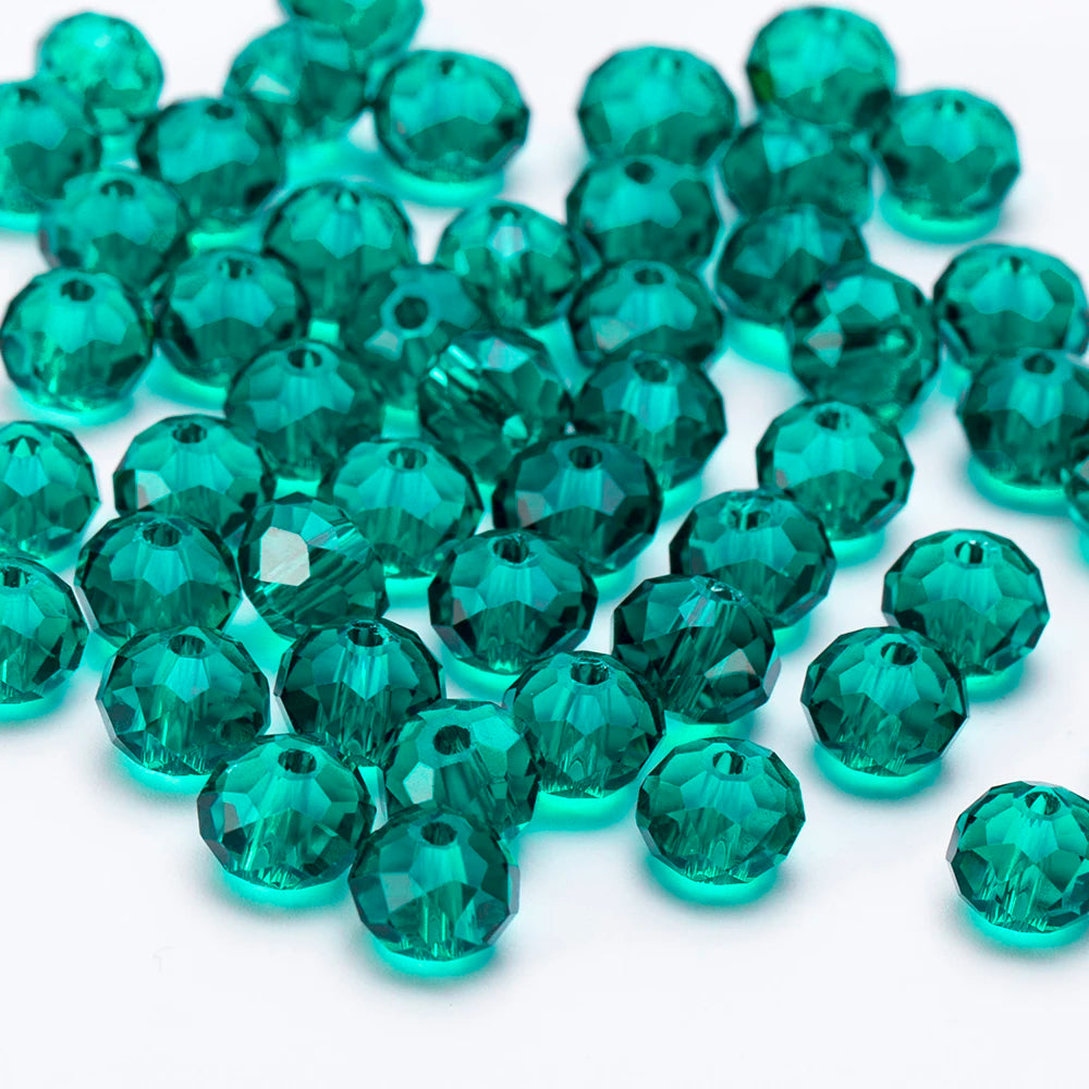 4 6 8 10mm Czech Rondelle Crystal Beads Faceted Glass Beads