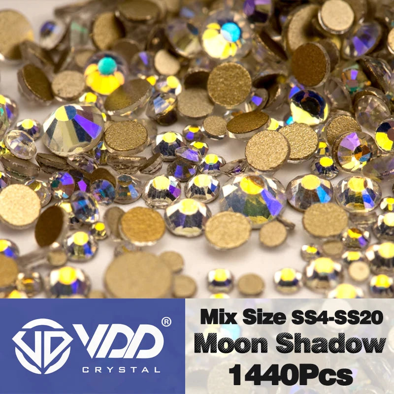 VDD SS4-SS20 Mix Size Clear Crystal FlatBack Rhinestones