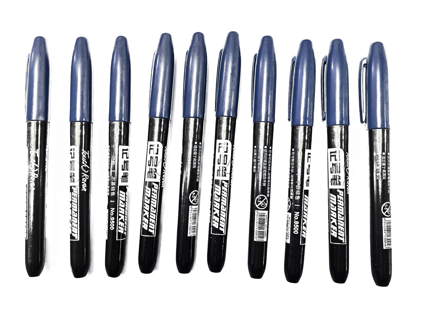 6 PCS Permanent Marker Pen Manga Drawing Markers Black-Blue-Red