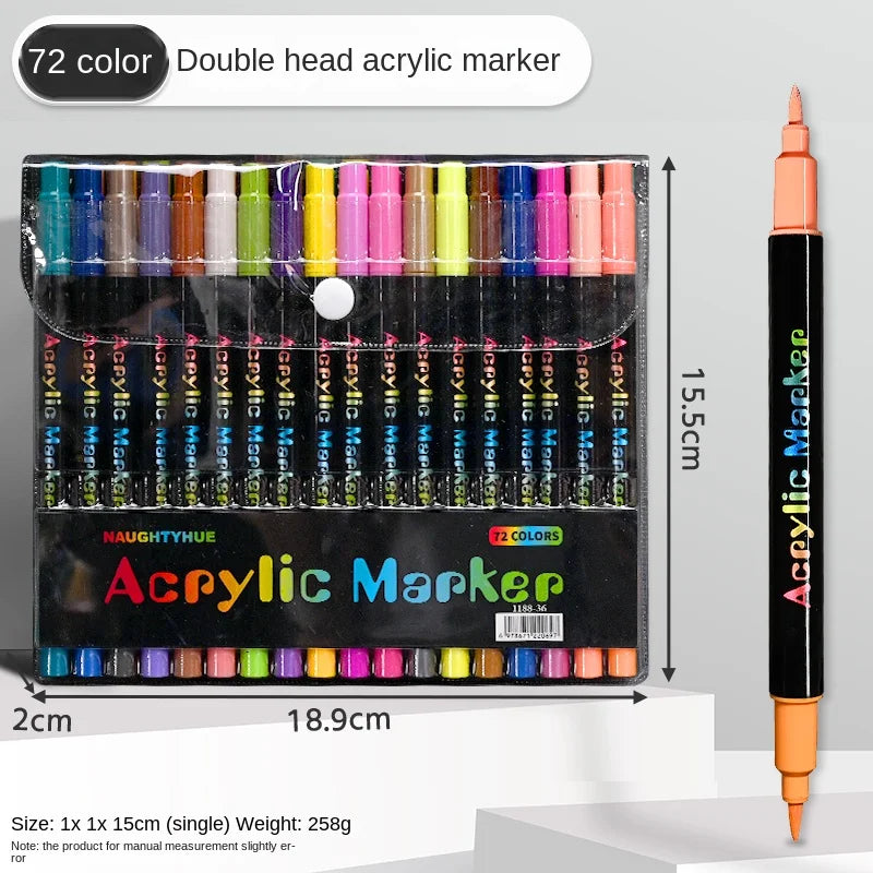 Professional Art Use 48-Color Acrylic Paint Markers