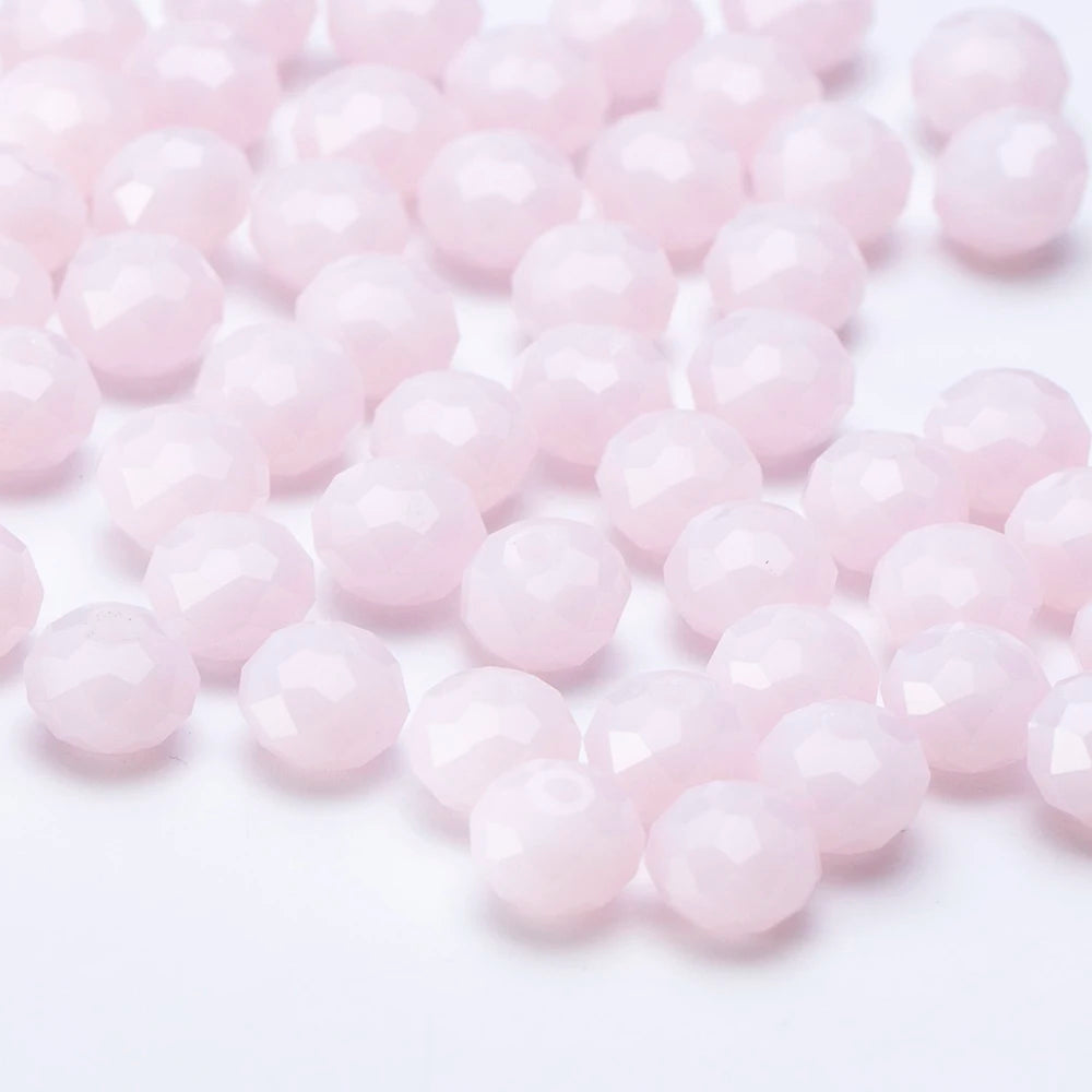 4 6 8 10mm Czech Rondelle Crystal Beads Faceted Glass Beads
