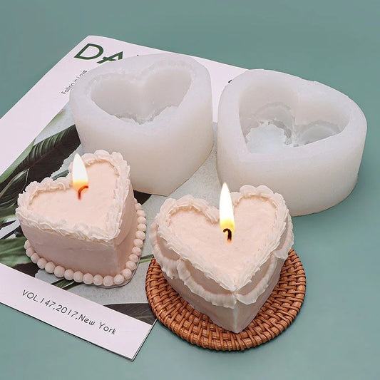 3D-Love Hanging Cake Candle Silicone Mold DIY