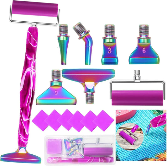 Diamond Painting Tools Kit with Metal Tip Roller, Screw Pen