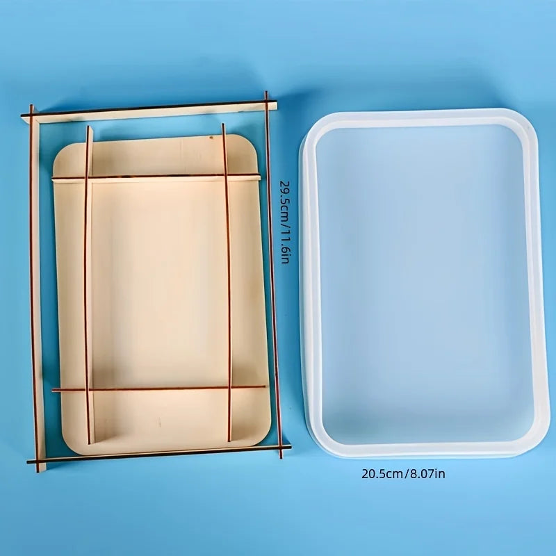 Resin Tray Mold, Rectangle Rolling Tray Molds For Resin