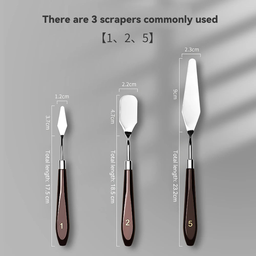 Stainless Steel Oil Painting Knives Artist Crafts Spatula Palette