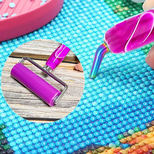 Diamond Painting Tools Kit with Metal Tip Roller, Screw Pen