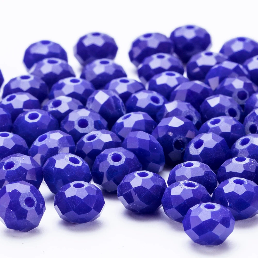 4 6 8 10mm Czech Rondelle Crystal Beads Faceted Glass Beads