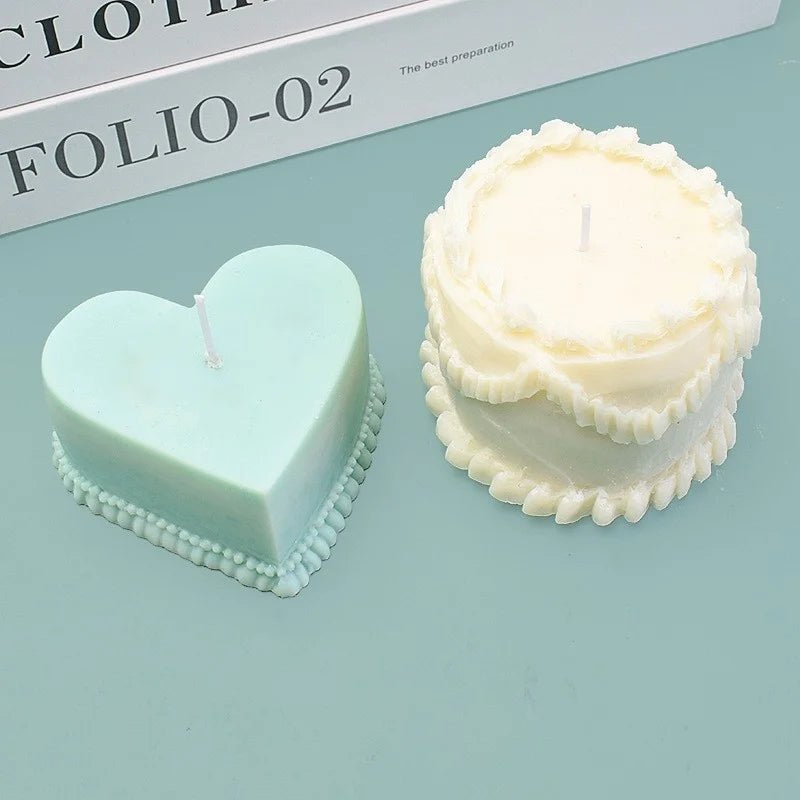 3D-Love Hanging Cake Candle Silicone Mold DIY