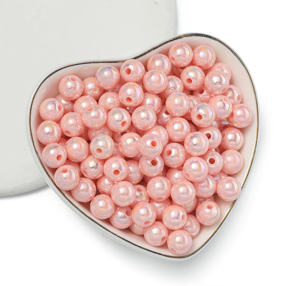 50/100pcs 6/8/10mm Acrylic Beads Spacer Beads