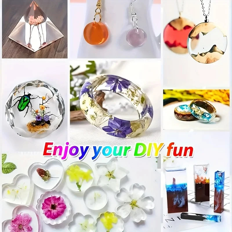 384pcs Silicone-Resin Casting Mold Jewelry Making Kit