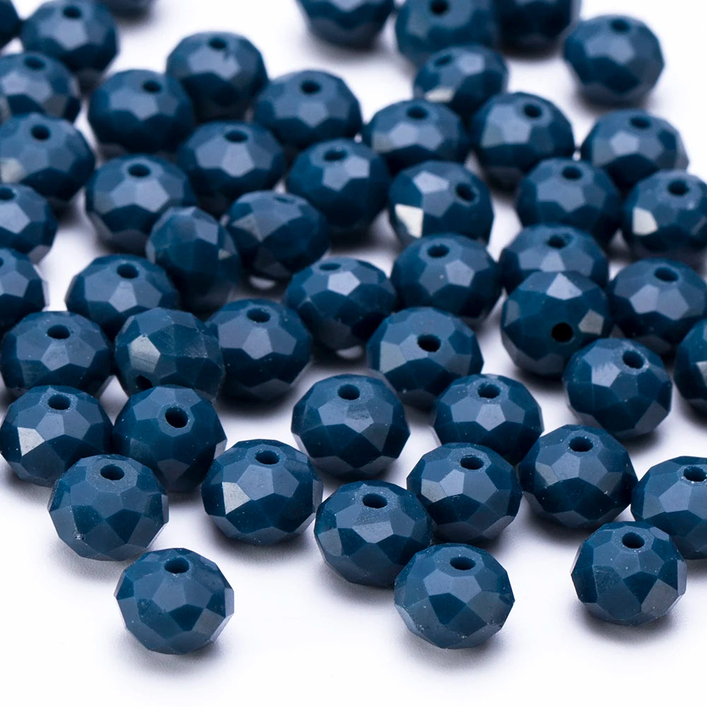 4 6 8 10mm Czech Rondelle Crystal Beads Faceted Glass Beads