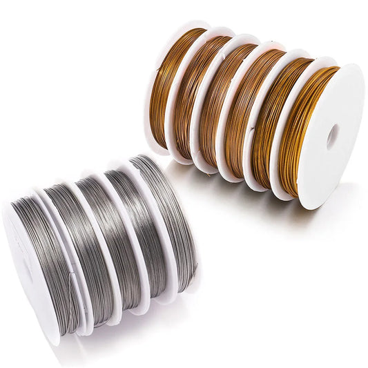 1 Roll/lots 0.3-1.0mm Resistant Stainless Wire Tiger Tail