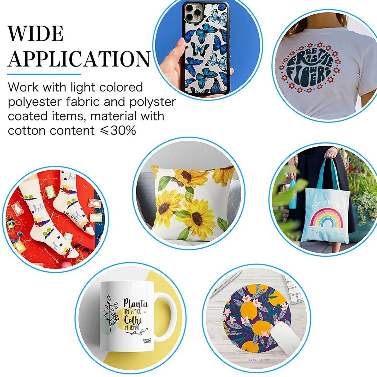 150 Sheets 8.5 x 11 Inch Sublimation Paper 120g Heat Transfer Paper