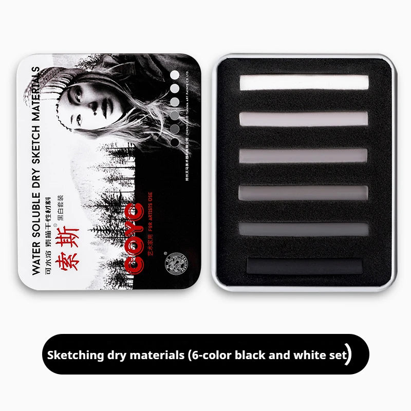 Dry/Wet Sketch Toner Paint Sketching Graphite/Charcoal Color Powder