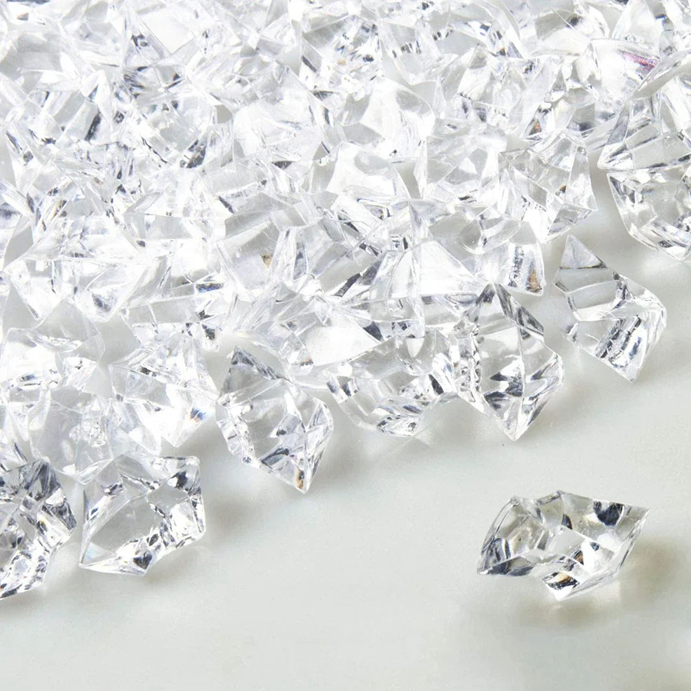 100/200pcs Crystal Transparent Fake Crushed Ice Stones