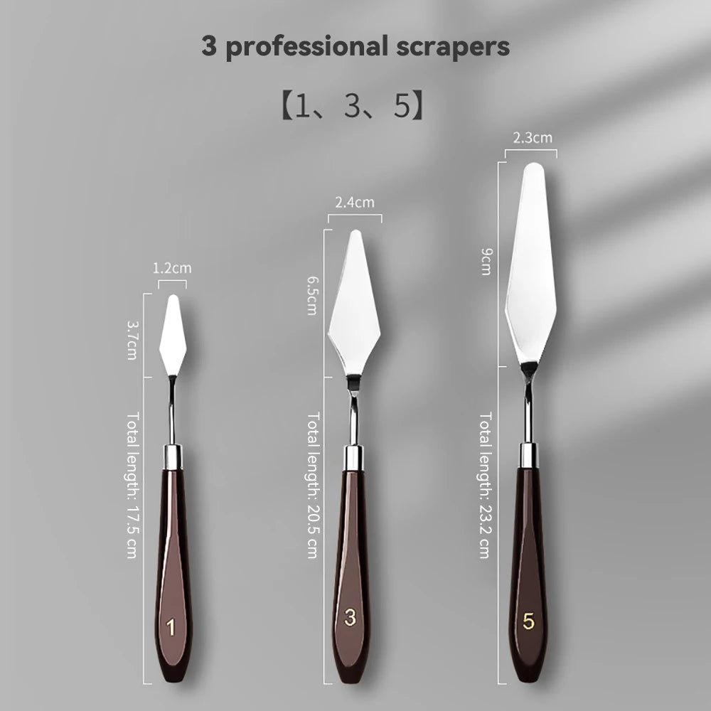 Stainless Steel Oil Painting Knives Artist Crafts Spatula Palette