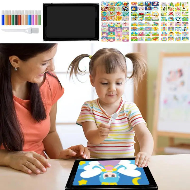 Sand Painting For Kids color Sand Art Pictures Peel And Stick