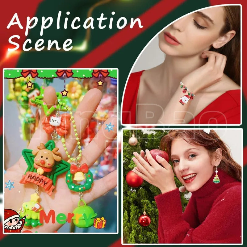 20/30pcs mini Christmas Keychains Christmas Tree Ornaments