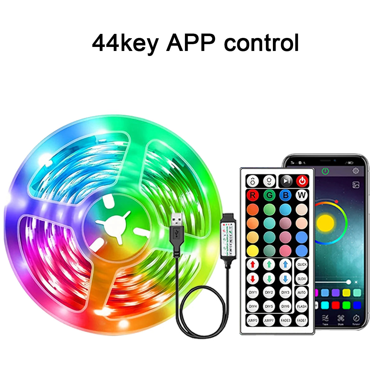 RGB/LED Strip Lights 5m/10m/20m/30m with APP Control