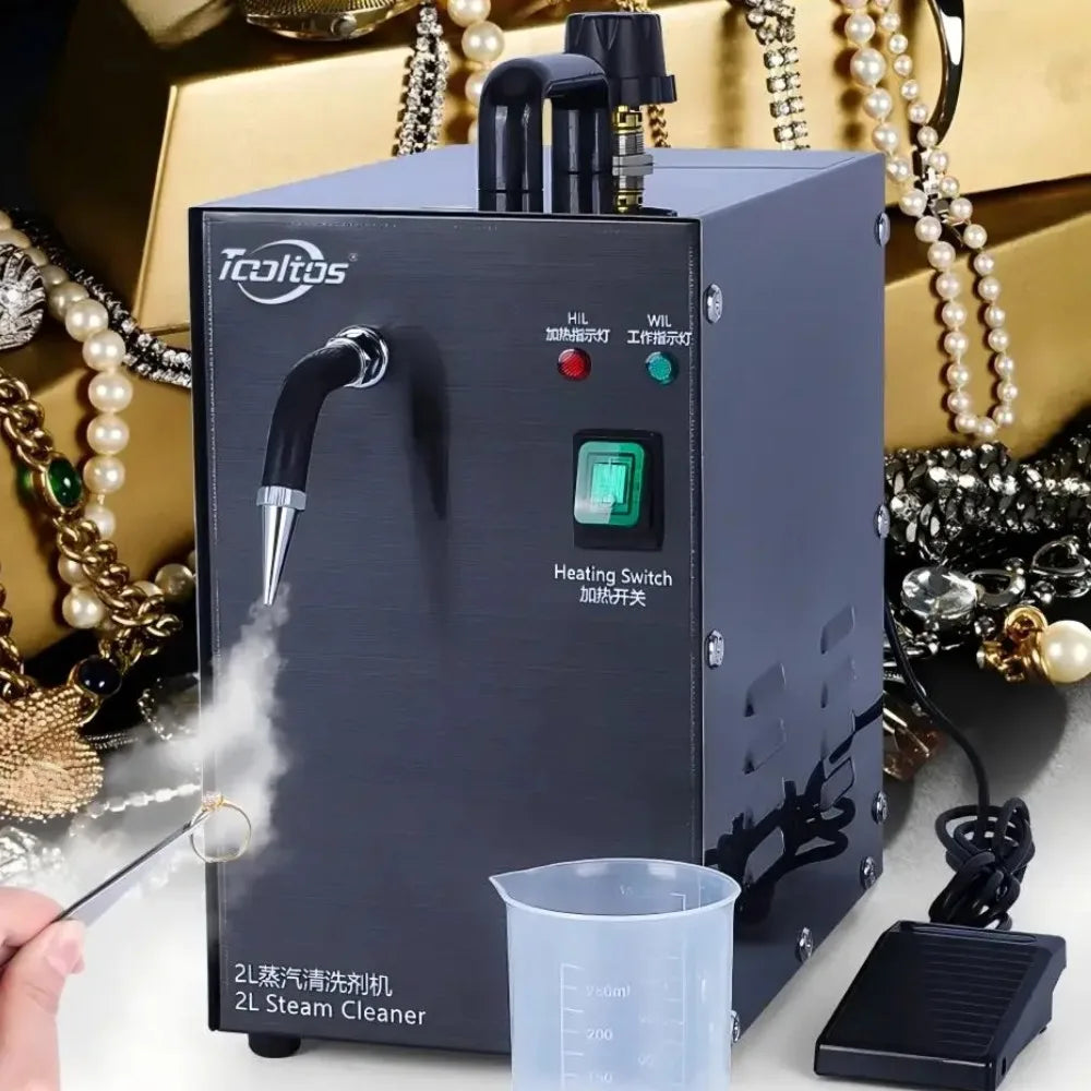 2L Steam-Cleaner Gem-Washer 220V-1300W for Gold Silver Jewelry