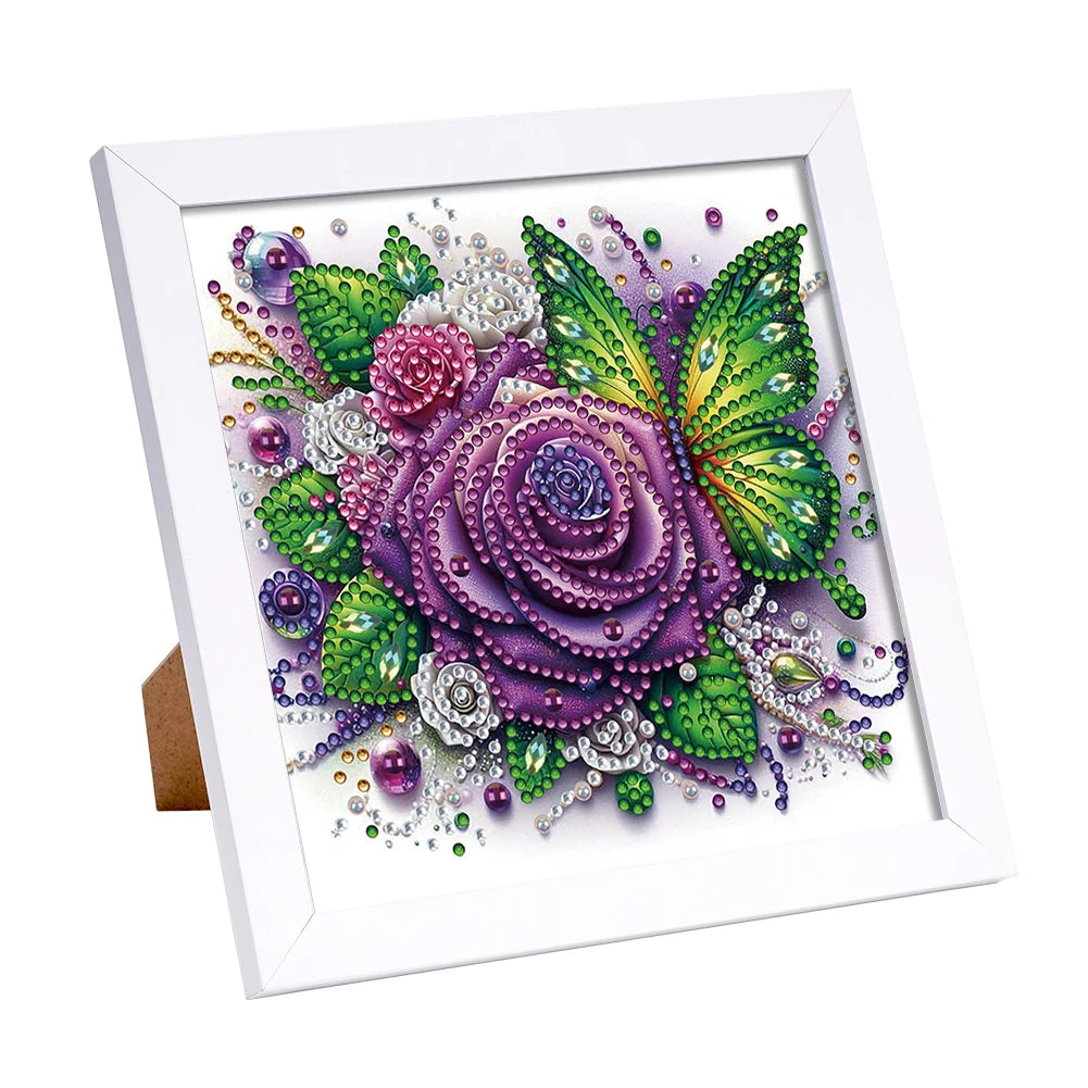 5D DIY Partial Special Shaped Drill Diamond Painting Kit W/ Frame Decor