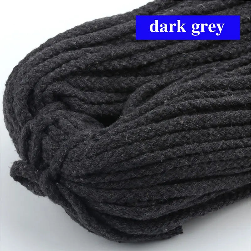 10/5Meters-5mm Colored Cotton Twisted Rope DIY Craft