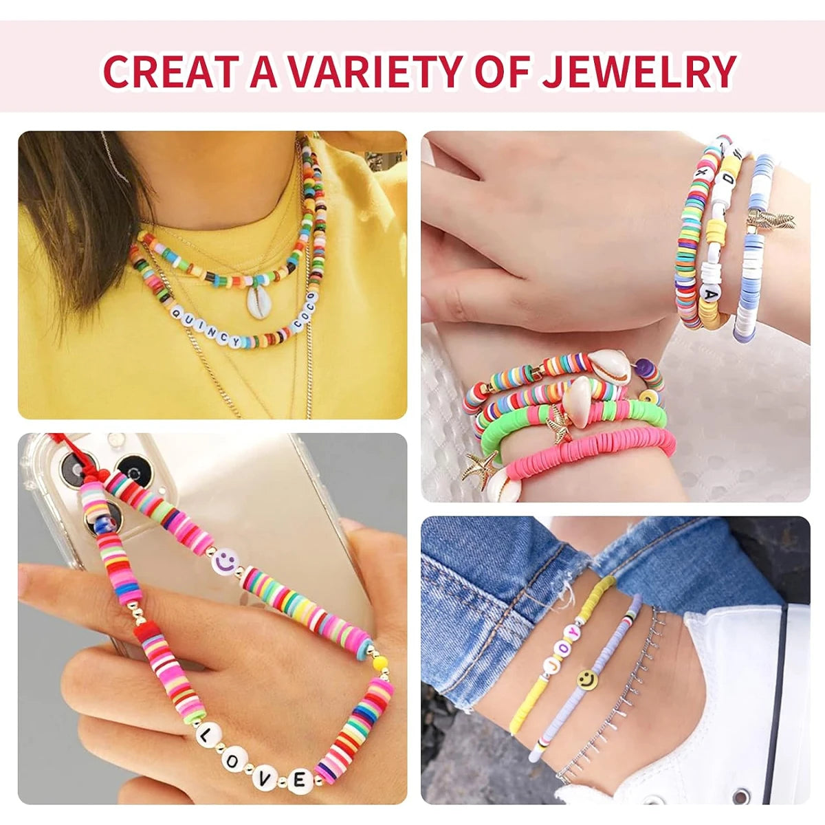 DIY Jewelry Accessories Rainbow Beads Kit